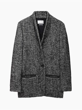 Isabel Marant Étoile Denver Short Herringbone Coat